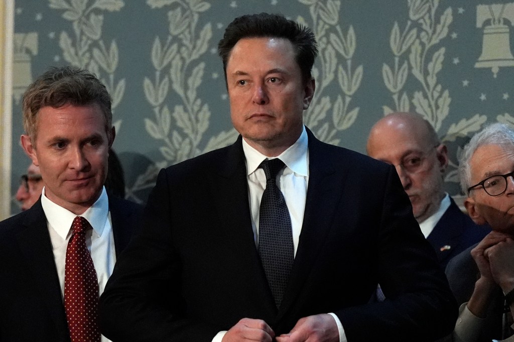 Elon Musk arrives before Israeli Prime Minister Benjamin Netanyahu addresses a joint meeting of Congress at the Capitol in Washington, Wednesday, July 24, 2024